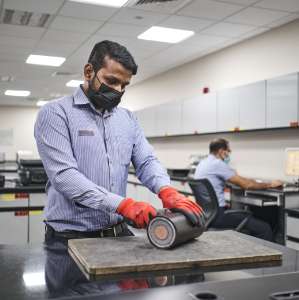 people working in a lab