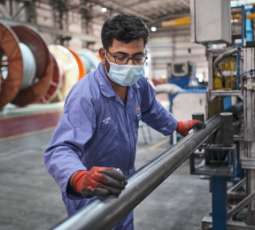 person working in a factory